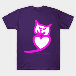 Heart Cat (White Center) T-Shirt